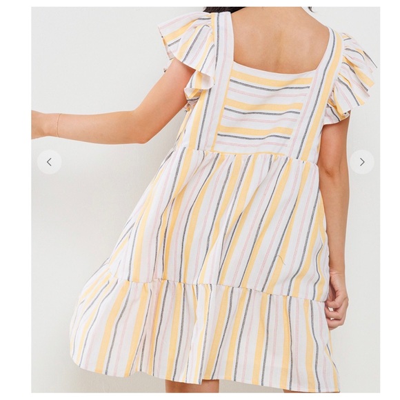 18 Boho Striped Tiered Dress - Picture 3 of 5